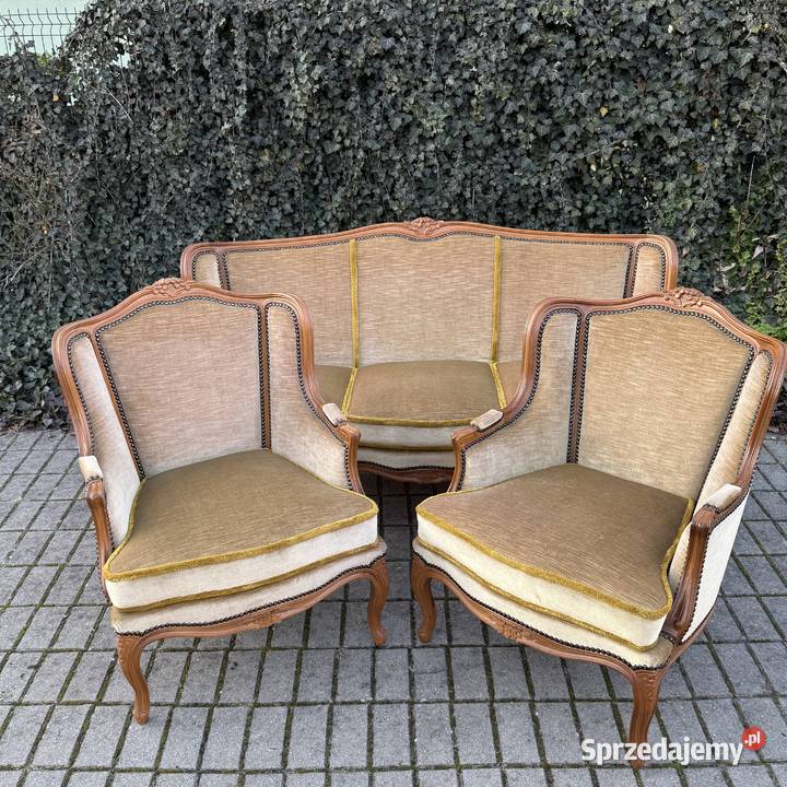 ARTexpert Pałacowy zestaw Sofa dwa fotele Ludwik sprzedam