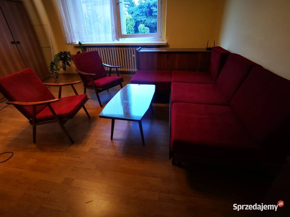 Komplet mebli vintage z czasów PRL Rybnik