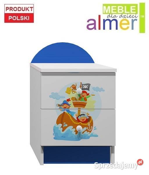 PIRACI 6 N18 szafka nocna dziecięca 40x40 w65 Dzierżoniów