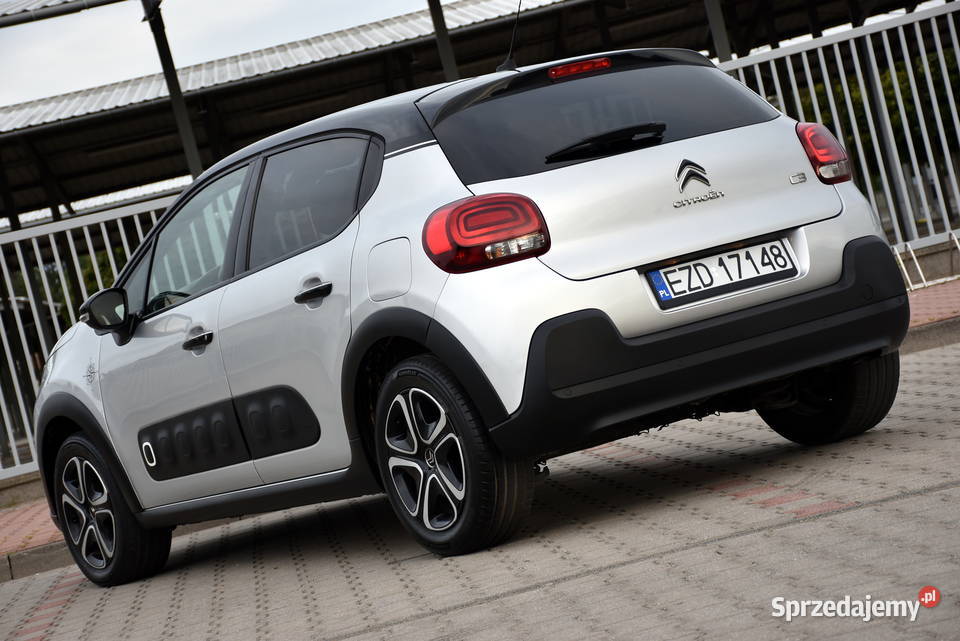 Citroen C3 III SHINE 12MPI 82 87900 Wyposażony centralny zamek Zduńska Wola