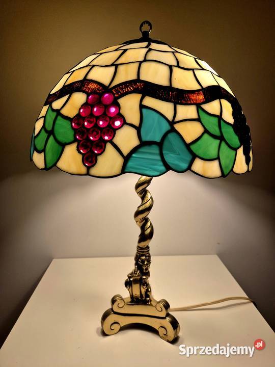 Lampa witrażowa w stylu Tiffany winogrona Bydgoszcz