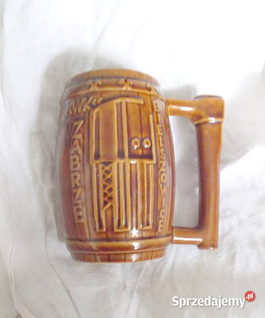 duży kufel z ceramiki prl kufel górniczy retro Dom i Ogród