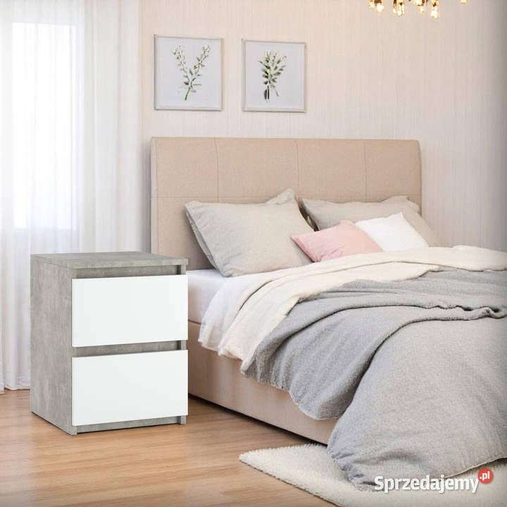 Szafka Nocna 2 Szuflady Nowoczesny Stolik Wąski warmińsko-mazurskie Elbląg