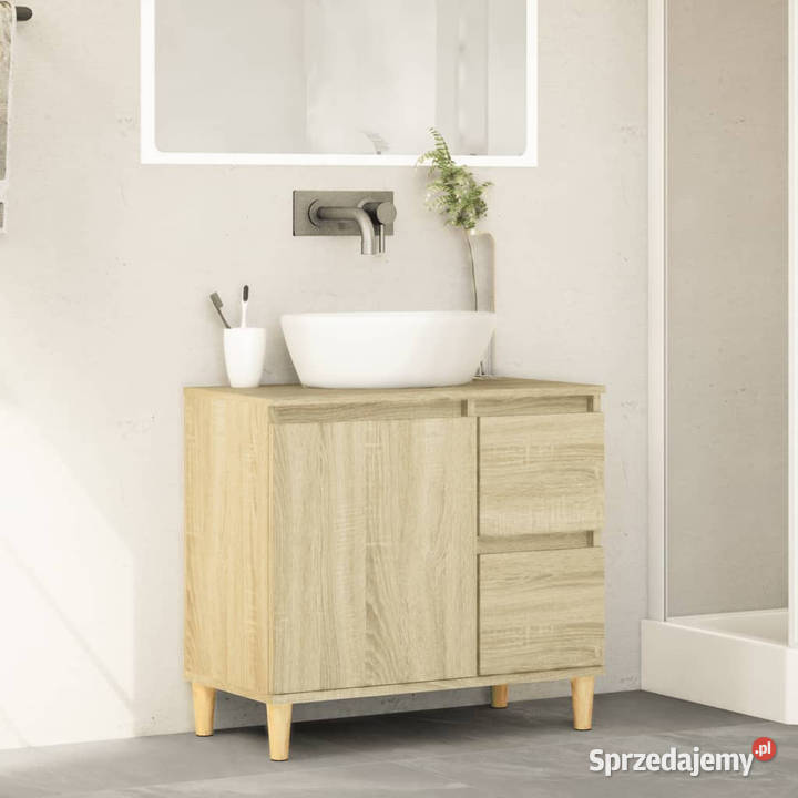 Szafka łazienkowa dąb sonoma 65x33x60 WM847406 Dom i Ogród Warszawa