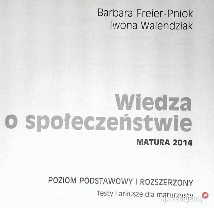 Wiedza o społeczeństwie Teksty i arkusze z Chełm