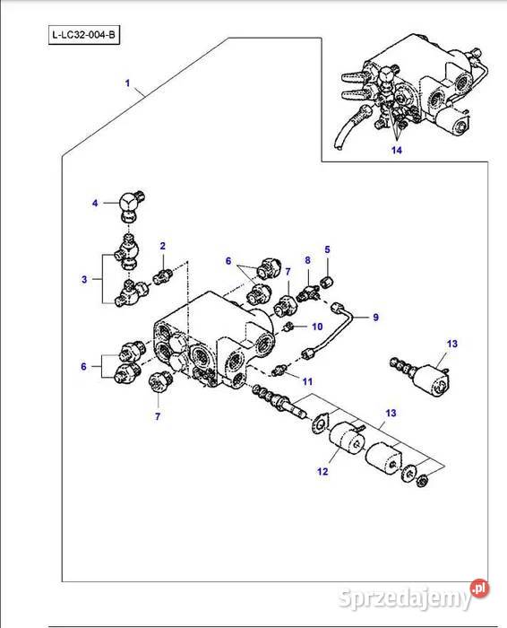 Katalog części MF 7254 7256 7242 łódzkie