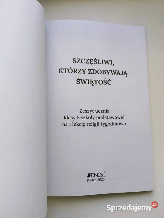 Zeszyt ucznia kl 8 Szkoły Podstawowej religia Katowice