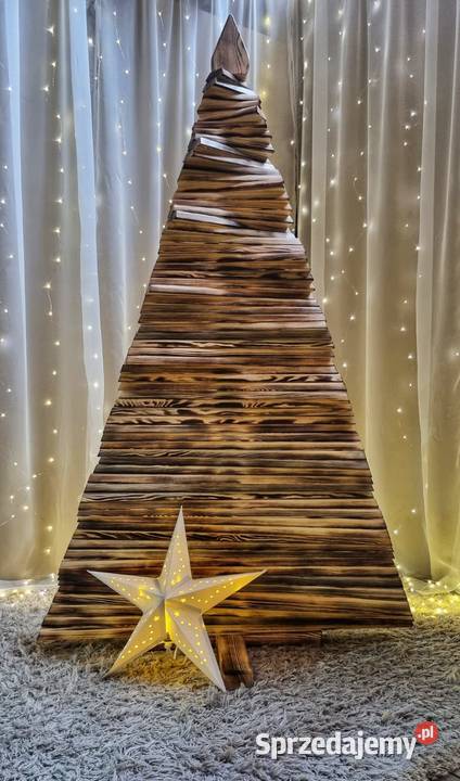 Ekologiczna choinka z drewna opalanego 160 sprzedam
