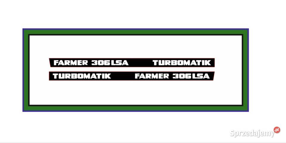 Naklejki Fendt Farmer 306 SLA Turbomatik komplet