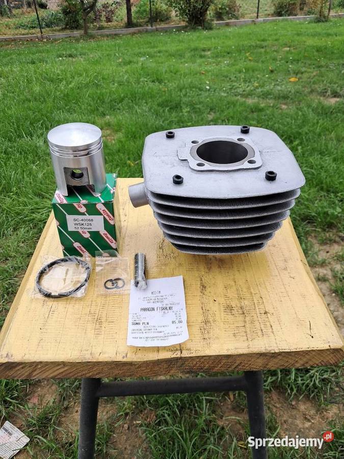 Wsk 125 cylinder szlifie aluminiowy zmd zestaw Cylindry, głowice, pierścienie Strzyżów