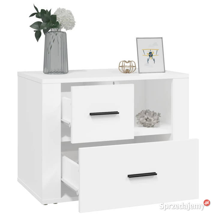 Szafka nocna biała 60x36x45 materiał Warszawa