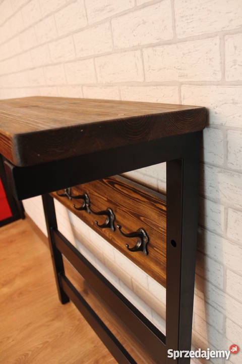 Stylowy komplet do przedpokoju wieszak siedzisko Łódź