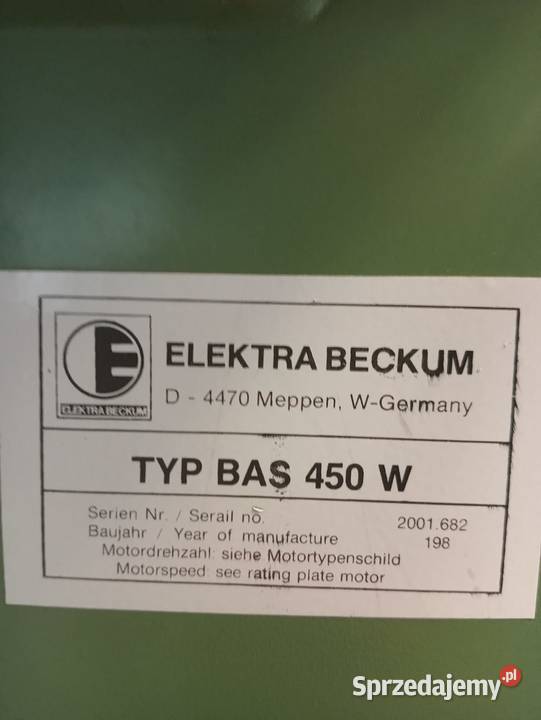 Piła taśmowa Pionowa Elektra Becum Wejherowo