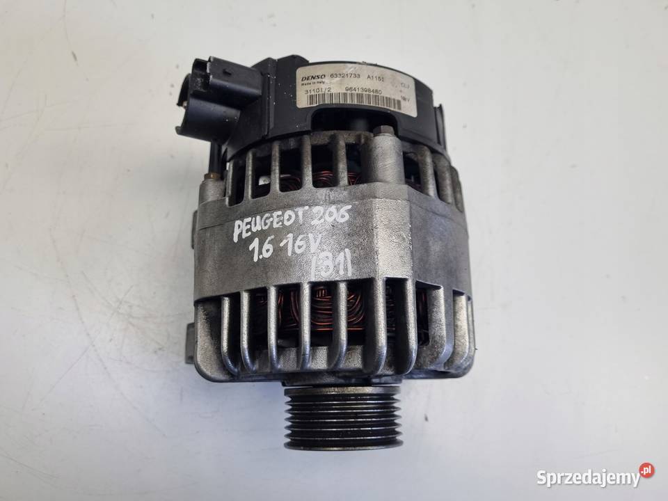 ALTERNATOR Peugeot 206 16 16V 9641398480 Rudka