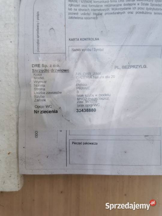 Drzwi wewnętrzne Nowe Zakrzówek sprzedam