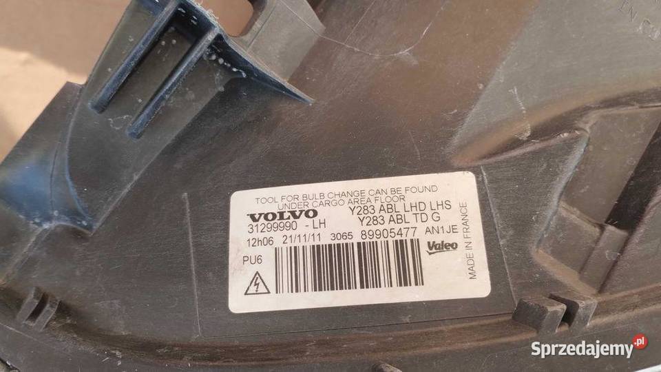 Lampa Przód Lewa Bi Xenon Skrętny Volvo II S60