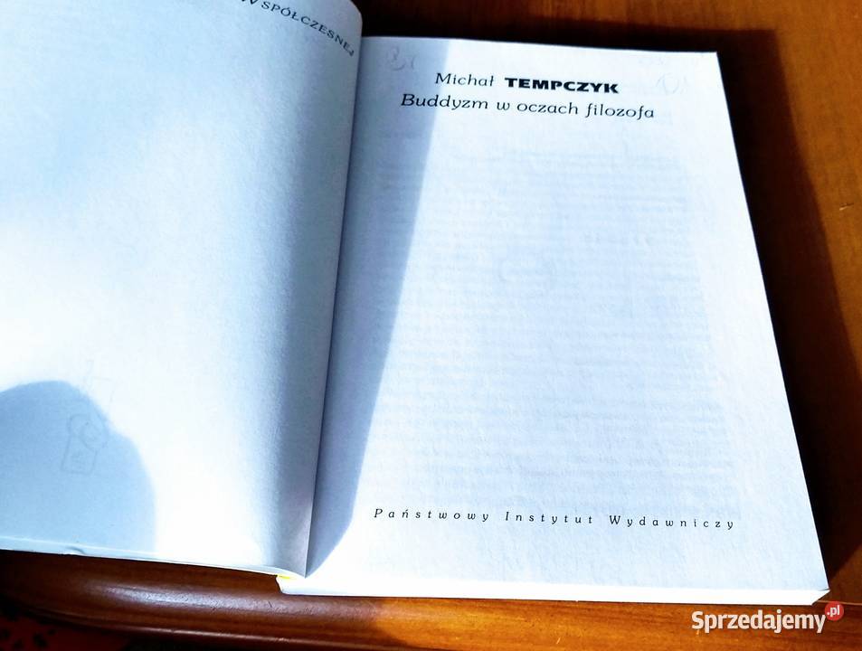 Buddyzm w oczach filozofa Michał Tempczyk sprzedam
