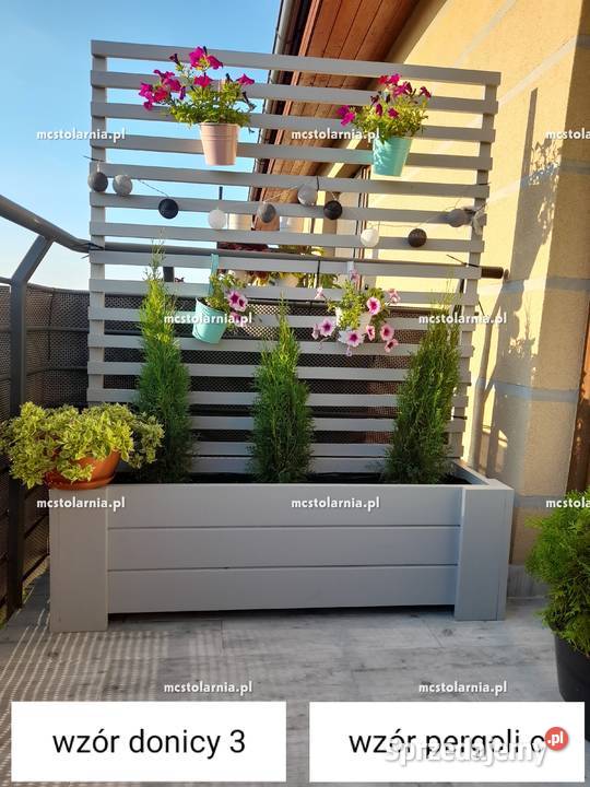 donica z pergolą kratką drewniana skrzynia Bydgoszcz