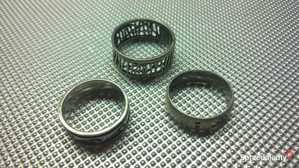 pierścionki obrączki 3 SREBRO 925 Warszawa