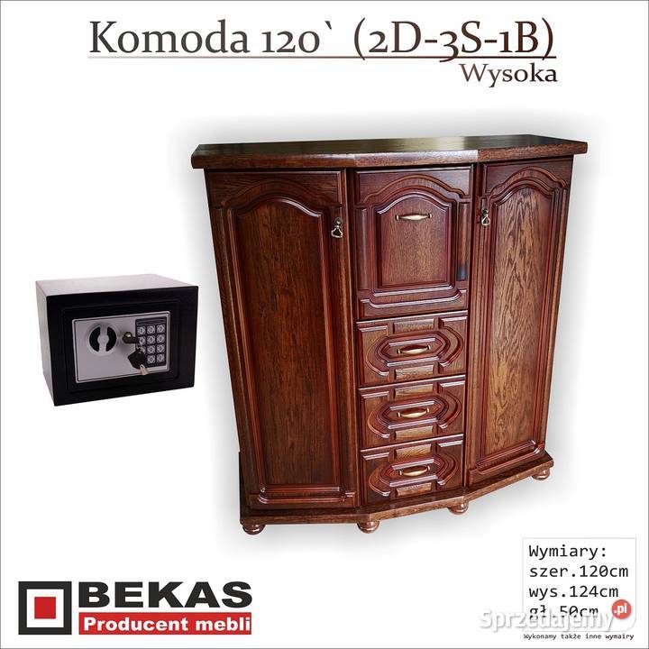 Wysoka Stylowa Komoda Barek 120 x 120 2D3s1B mazowieckie Legionowo sprzedam