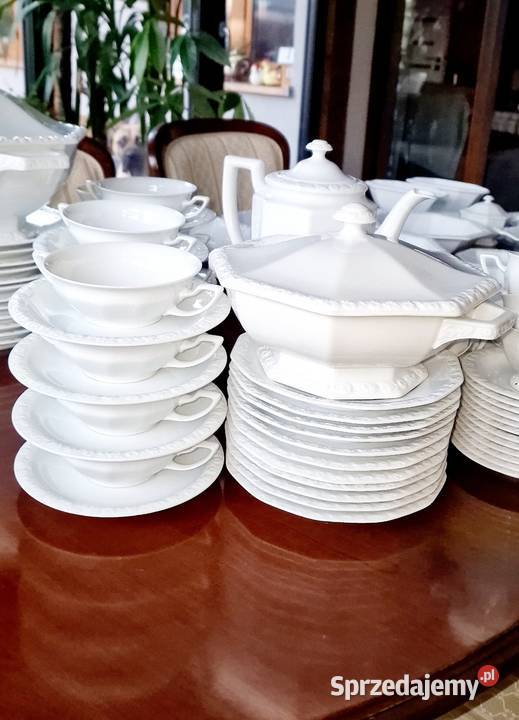 Rosenthal Biała Mariaserwis obiadowy 12osób 99 Nałęczów