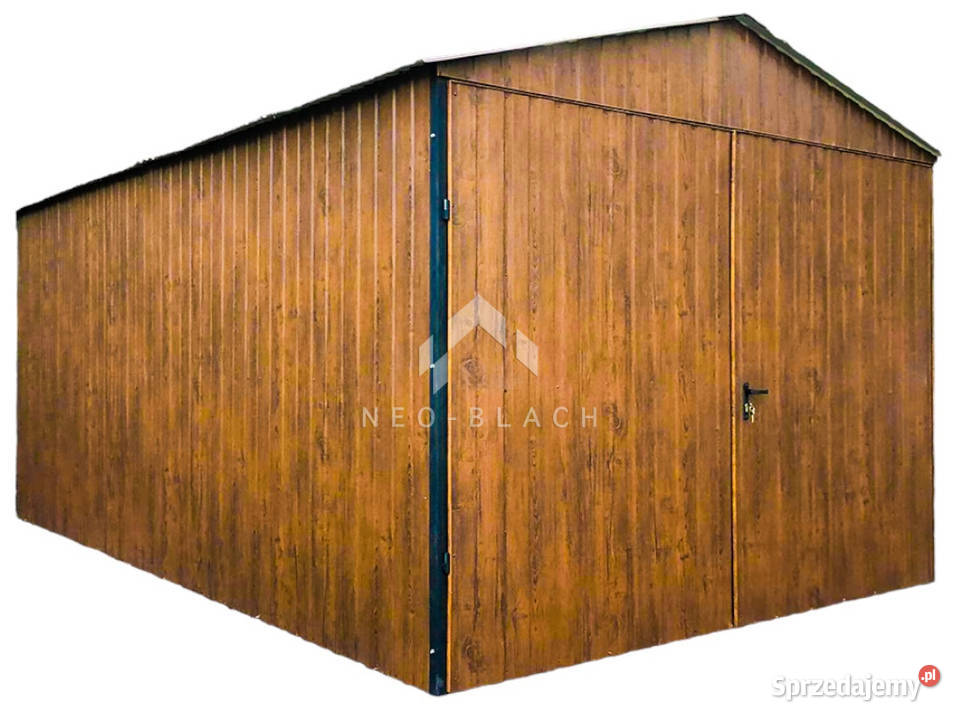 Blaszak Garaż blaszany 4x6m Brama Złoty Dąb Nieruchomości sprzedam