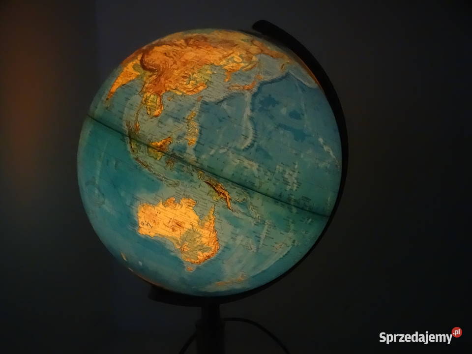 Stara podświetlana lampa globus vintage Columbus Lampy stołowe i nocne Biłgoraj sprzedam