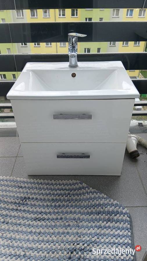 umywalka 50x40 bateria w komplecie szafka