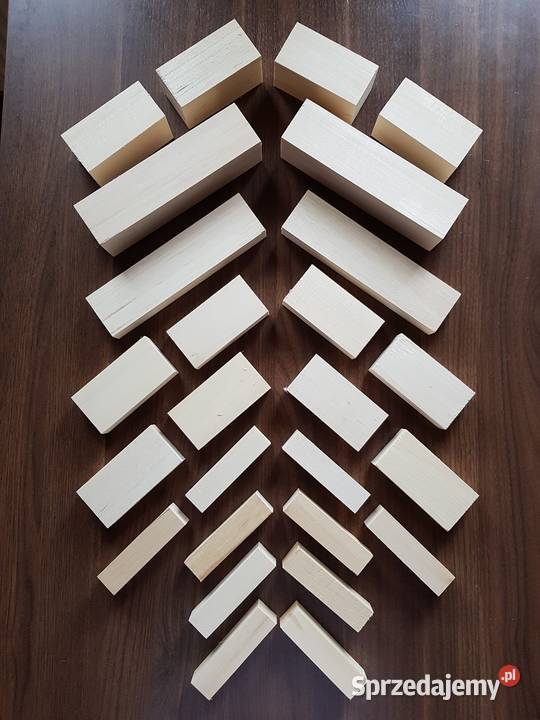 Drewniane klocki lipowe drewno do rzeźbienia