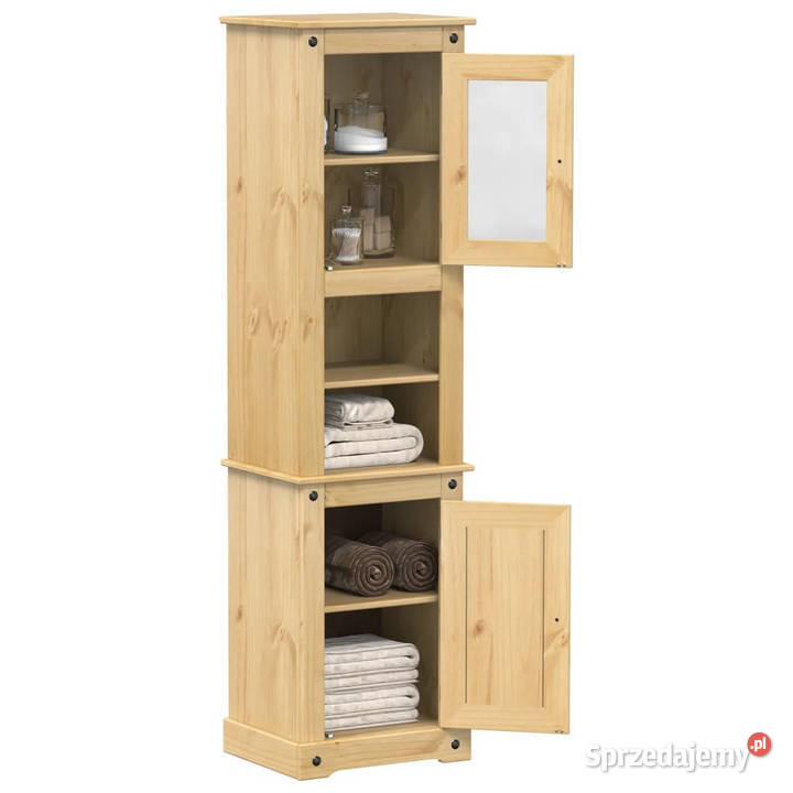 Szafka łazienkowa Corona 50x40x185 lite drewno mazowieckie Warszawa