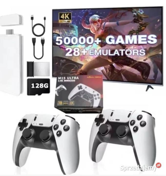 Konsola retro TV HDMI 128Gb 50000 gier 2 pady podkarpackie Rzeszów