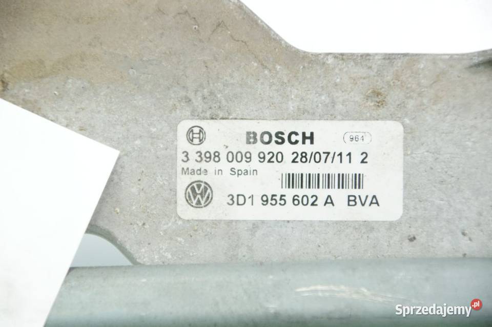 MECHANIZM WYCIERACZEK PRZÓD VOLKSWAGEN PHAETON Pozostałe Lipno