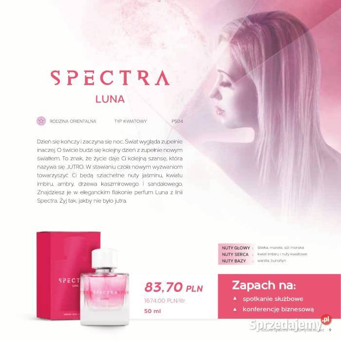 Perfumy Damskie Spectra Pour Femme 50ml 24 NOWE Calvin Klein Kraków sprzedam