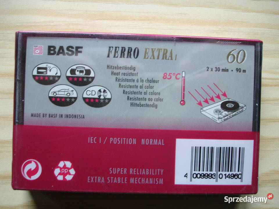 Kaseta magnetofonowa BASF Ferro 60 nowa Zielona Góra