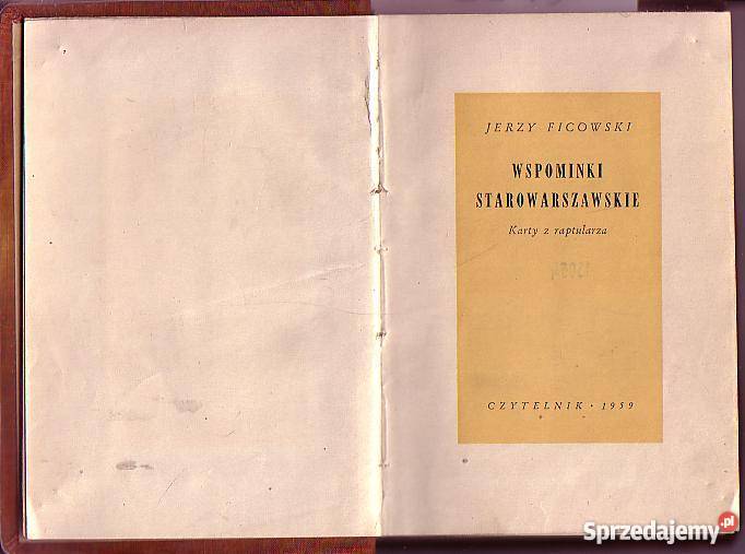 6973 WSPOMINKI STAROWARSZAWSKIE KARTY Z literatura piękna - proza polska Czyrna