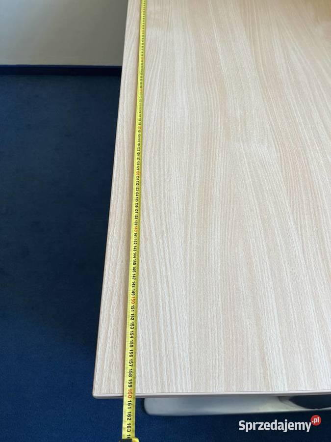 Biurko duże z komodą wsuwaną kolor buk podlaskie Łomża