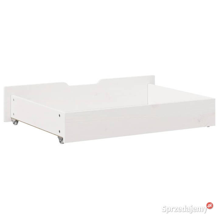 Szuflady pod łóżko 2 białe 85x55x16 drewno mazowieckie Warszawa