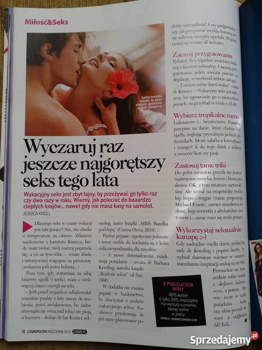 COSMOPOLITAN KAMA SUTRA W STYLU COSMO miesięcznik lubelskie Piszczac