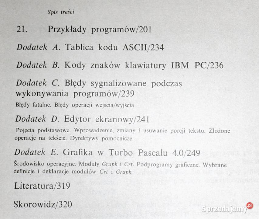 Turbo Pascal z grafiką IBM PC Mikrokomputery J Chełm