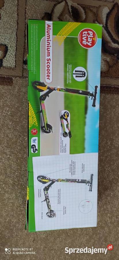 hulajnoga aluminiowa dziewczęca składana wielkopolskie