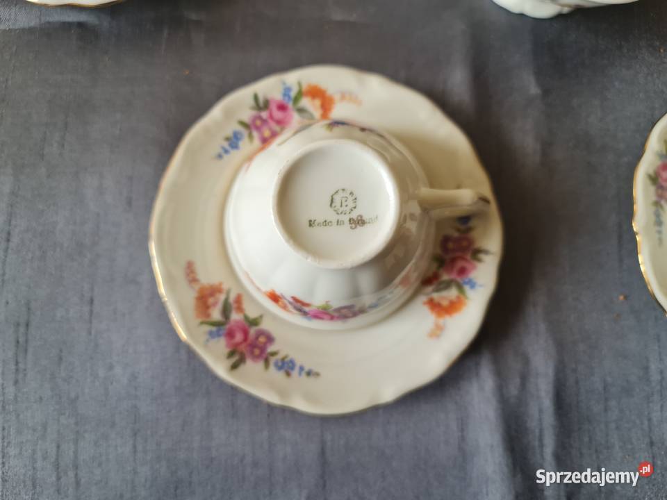 Serwis porcelanowy do kawyherbaty PRL Warszawa