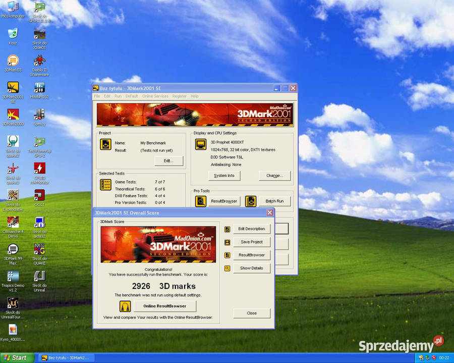 HERCULES 3D Prophet 4000XT Kyro STG4000X 32MB Cielądz