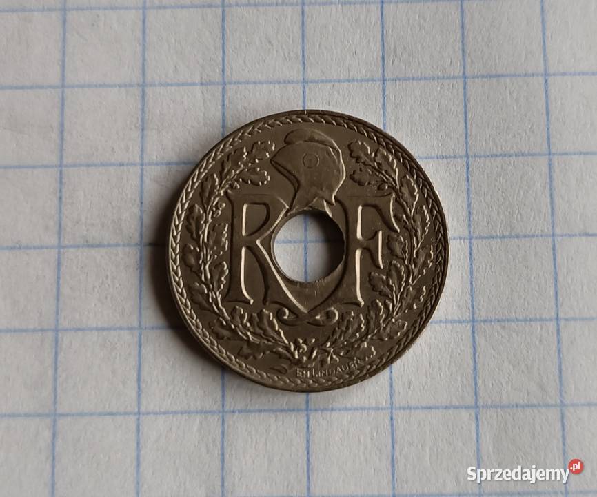 5 CENTIMES 5 CENTYMÓW 1936 FRANCJA Piszczac