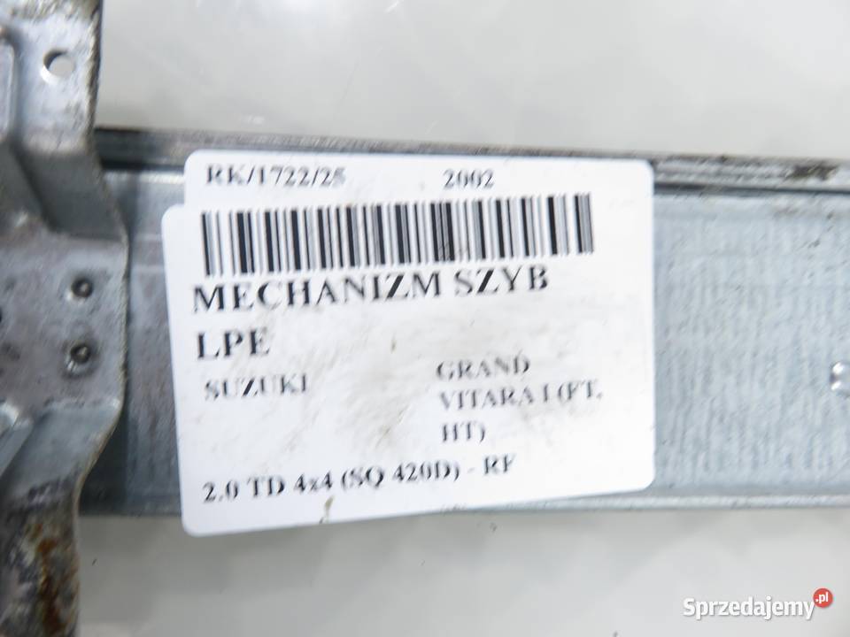 PODNOŚNIK SZYBY LEWY PRZEDNI SUZUKI GRAND VITARA sprzedam