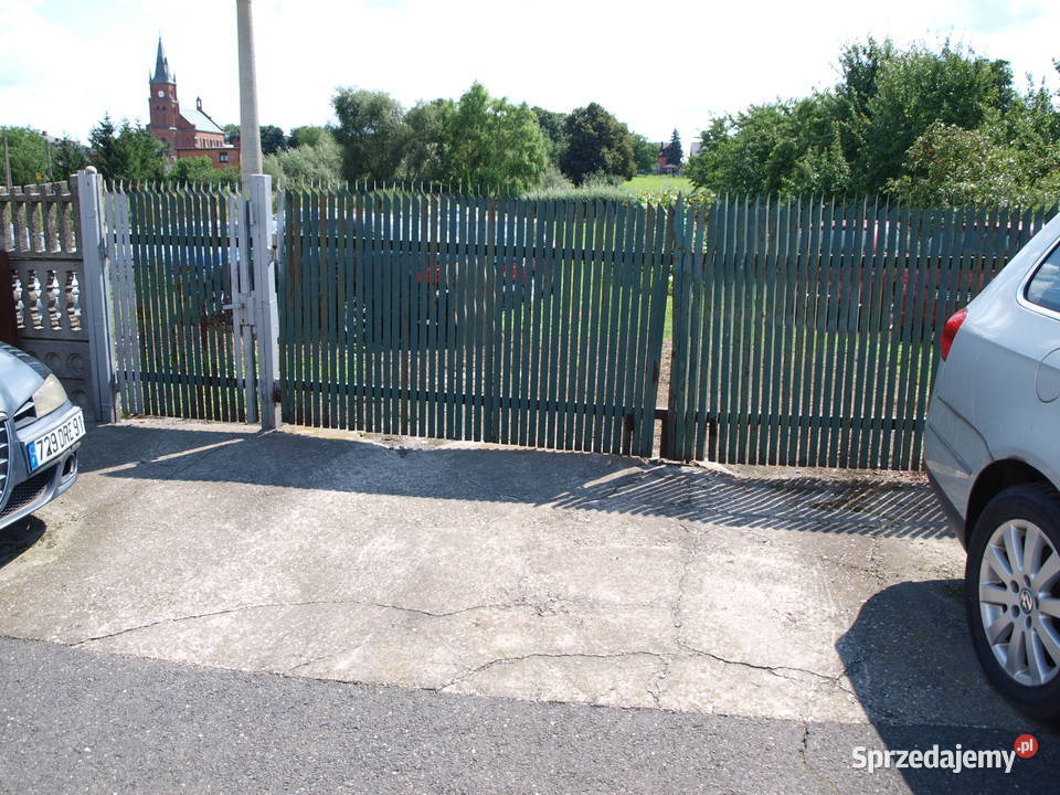 Brama wjazdowa dwu skrzydłowa 470 Furtka 1 m metal wielkopolskie Kalisz