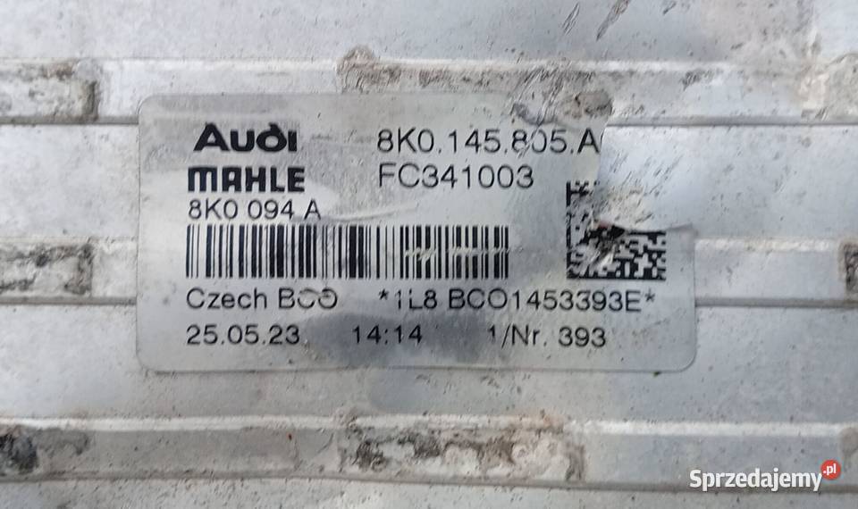 Porsche Audi intercooler chłodnicy Przeźmierowo
