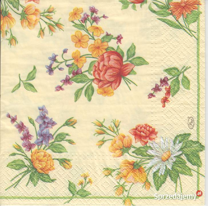 dekupaż serwetki kwiaty róże różyczki Skarżysko-Kamienna