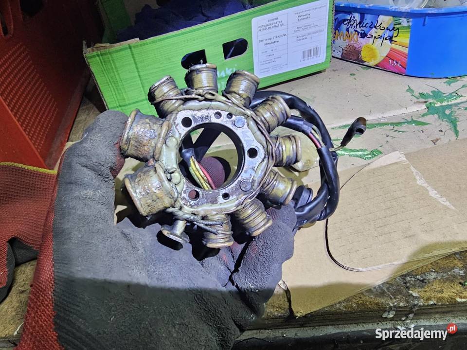 Kawasaki KMX 125 iskrownik stojan alternator Części i akcesoria motocyklowe Jelenia Góra