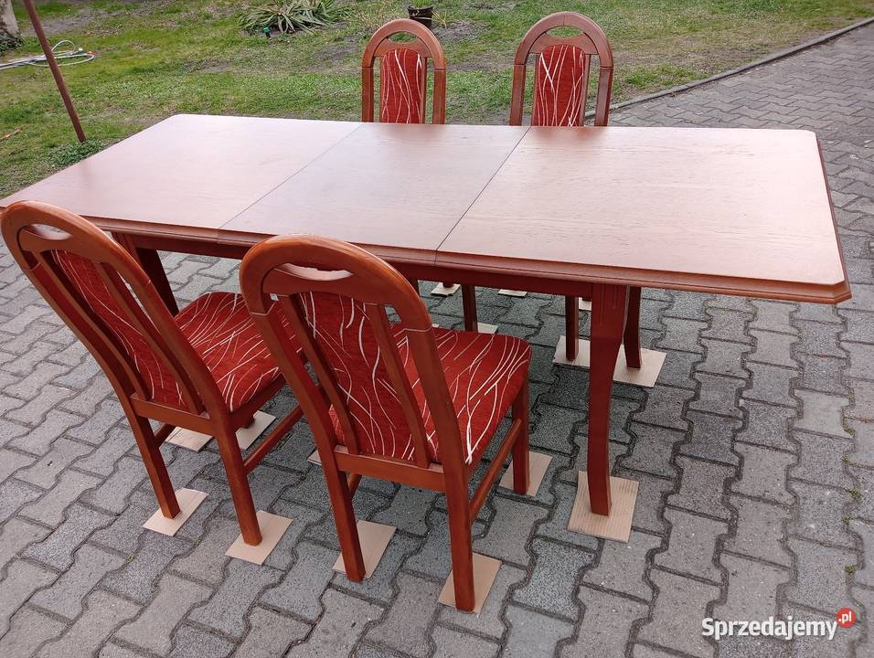 TransportStół 4 krzesła seria Aramis 150 stan 154cm śląskie Jaworzno