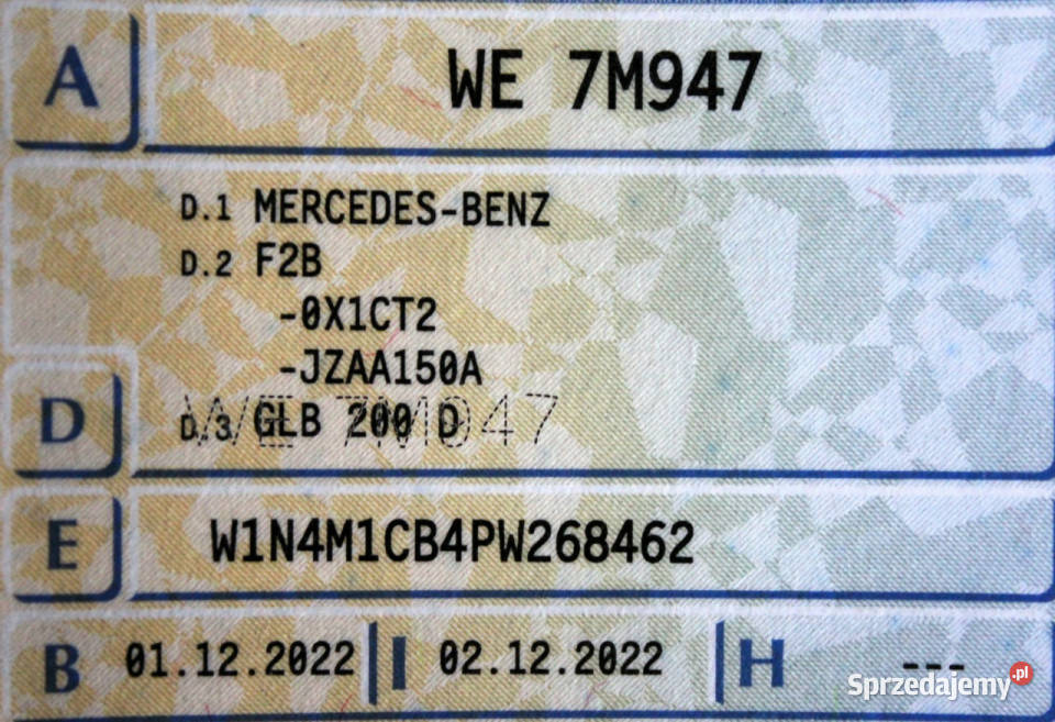 Mercedes GLB SalonPL FV23 BLIS Navi LED Kamera światła LED Mercedes-Benz Sokołów